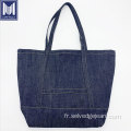 Mesdames Vintage Denim en tissu épaule Tote Mand